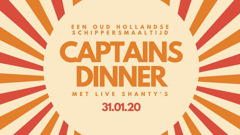 CAPTAINS DINNER - vrijdag 31 januari